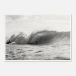 Galrie Stunning Black and White Surfing Photography - Surfing Big Break Art Print, Poster Only, A0 84 x 119cm (33 X 47inch)