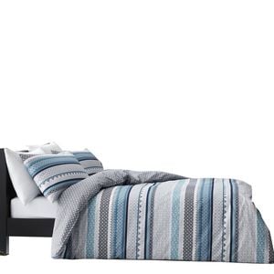 Bloomington Gabrielle Blue Cotton Rich Quilt Cover Set Queen