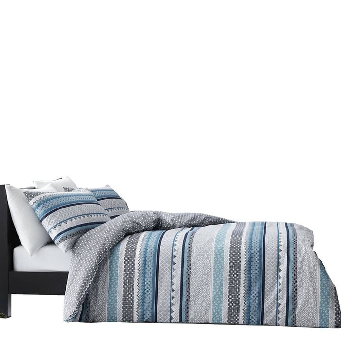 Bloomington Gabrielle Blue Cotton Rich Quilt Cover Set Queen