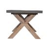 Stony 60cm Square Lamp Table with Concrete Top - Grey
