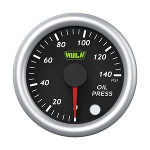 Hulk Pro Oil Pressure Gauge 0-150 Degrees Celcius 52mm Black/Silver