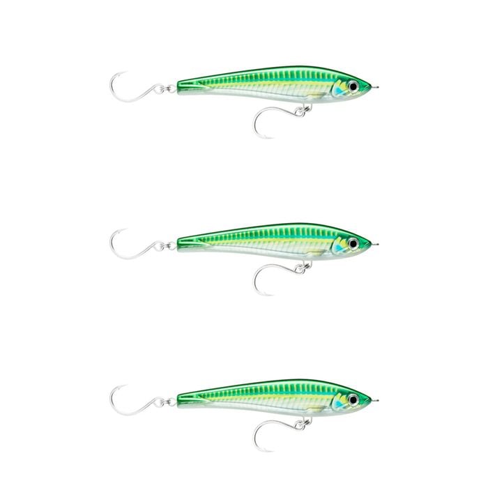 3x Rapala 17cm X Rap Magnum Stick Slow Sink Bait Fishing Lures - Bigeye Scad