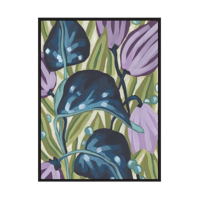 Artey | Tropical Jewels I - Framed Canvas - Black Frame - 90 x 120cm