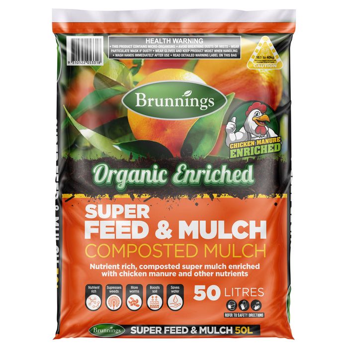 Brunnings 50L Super Feed And Mulch