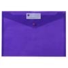 Marbig Button Closure Document Wallet (A4) (Purple)