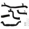Ignite Exhausts Turbo Back For Toyota Landcruiser 78 Series V8 Troopy 3" With Cat & Hotdog Black Aluminised Steel