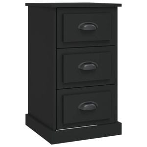 vidaXL Bedside Table Nightstand Lamp Stand Side Cabinet Black
