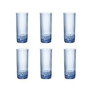 Bormioli Rocco America '20s 400ml Long Drink Glasses Set 6 - Sapphire