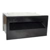 Velox 230mm Super Deluxe Back Open Black Letterbox