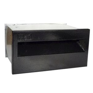 Velox 230mm Super Deluxe Back Open Black Letterbox