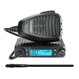 Oricom DTX4300 IP54 Micro Size 5 Watt UHF CB Radio AND ANU856 3dBi UHF CB Antenna (DTX4300SA)