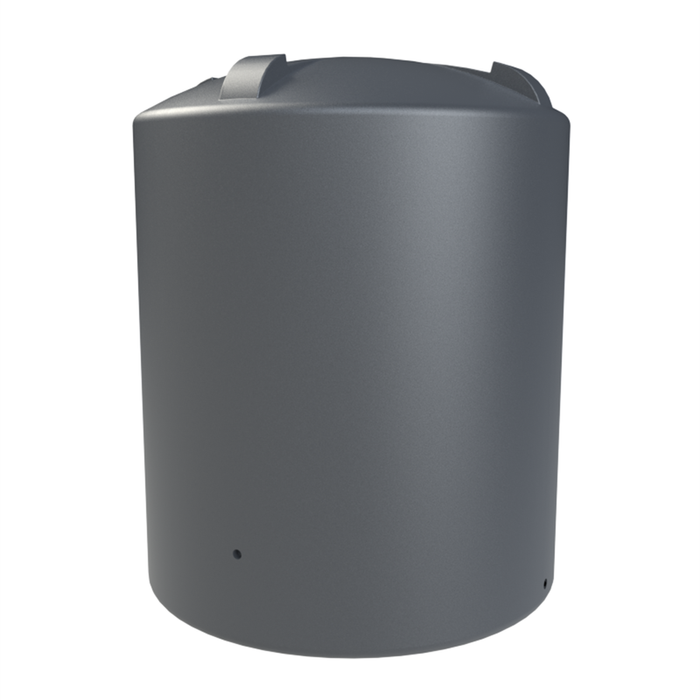 Melro Tanks 4000L Metal Grey Round 4020 Poly Water Tank