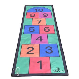 Colourful 3m Length Hopscotch Mat w/ Pegs