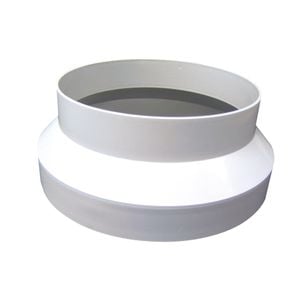 Simx PVC Duct Reducer 125mm-100mm White