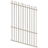 ProtectorAl 0350-1200W x 1800H Paperbark Loop & Spear Top Pool Fence Panel Raked Up to 15º