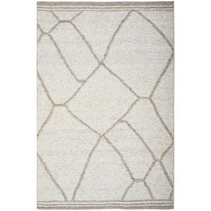 The Rug Connection Bali Off White 380x280cm - Extra Large Handwoven Wool Indoor Floor Rug