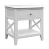 Maison Hampton Bedside Table White