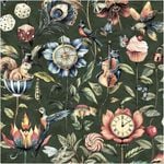 Floral Fun Animals Green, Wallpaper 10.05m x 53cm Wallpaper Boutique