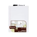Quartet Magnetic 21.6x28cm Ruled Whiteboard Tile Dry-Erase Board