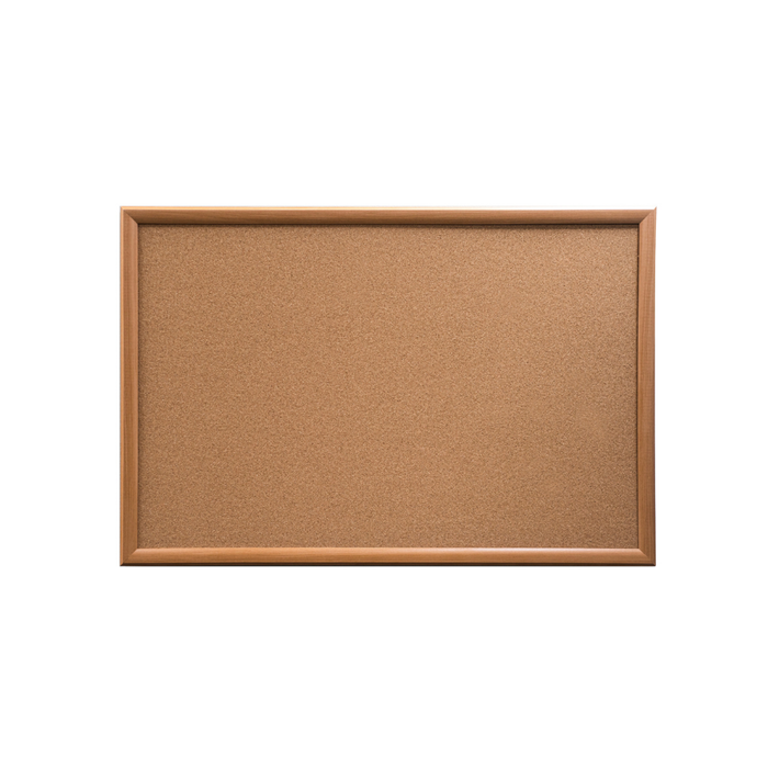 Pinboard Cork OAK Style Frame 900x600mm