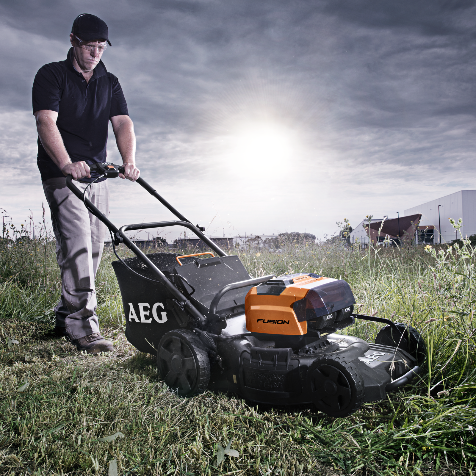 AEG 2x18V 36V 18 FUSION Lawn Mower Skin Only Bunnings Australia