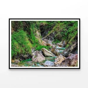 River Canyon in Taiwan  Print 100% Australian Made 120x90cm  (Poster)