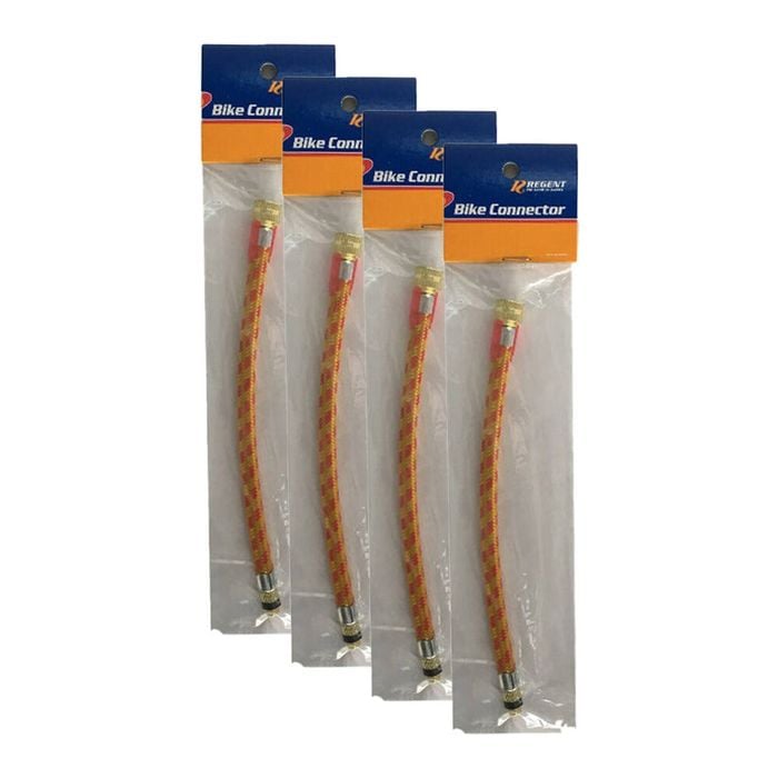 4PK Regent Inflatable Bike & Ball Pump Hose Connector Accessory