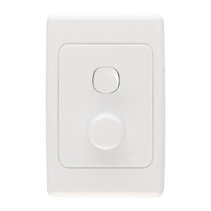 Deta White Single Vertical Light Dimmer