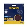 IRWIN 150mm 240 Grit No Holes Quick Fit Random Orbital Sanding Disc - 5 Pack