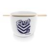 Afl Noodle Bowl With Chopsticks - Fremantle Dockers - Ceramic - 490ml Capacity