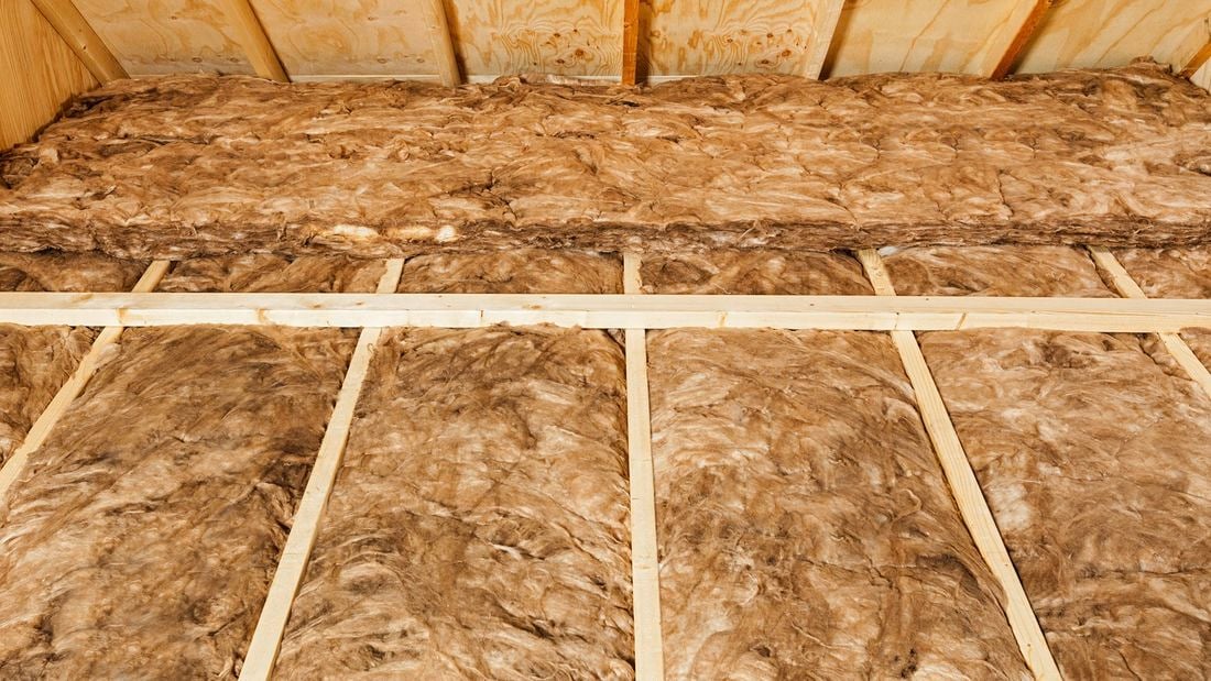 Earthwool Insulation in a ceiling