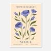 Galrie Seoul Flower Market Botanical Archive No.4 Art Print Elegant Floral Decor, Poster Only, A1 60 x 84cm (23 x 33inch)