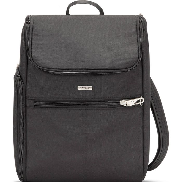 Travelon Classic Anti-Theft Small Convertible Tablet Backpack in Black
