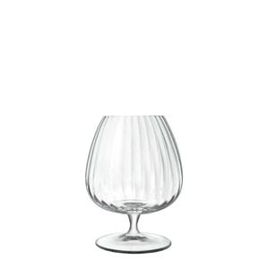 4pc Luigi Bormioli 465ml Optica Cognac/Brandy Drinking Glasses Set
