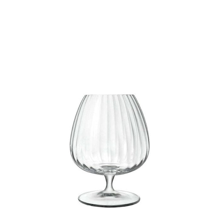 4pc Luigi Bormioli 465ml Optica Cognac/Brandy Drinking Glasses Set