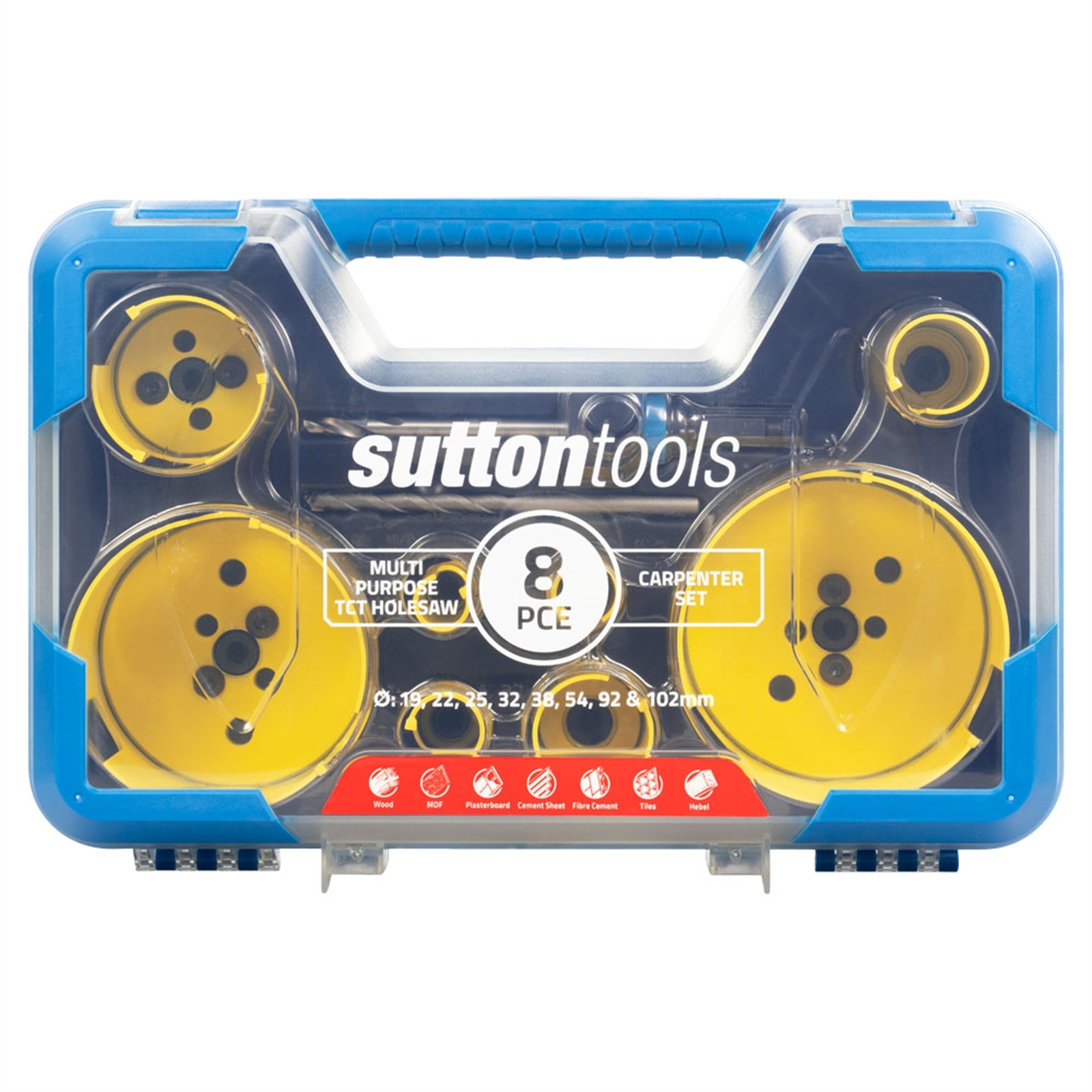 Sutton Tools 8 Piece Multi Purpose Carpenter Holesaw Set Bunnings Australia