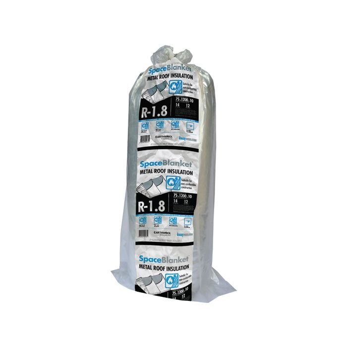 Earthwool 75mm x 1200mm x 10000mm 12m² Space Blanket R1.8 Metal Roof Insulation - Pack of 1