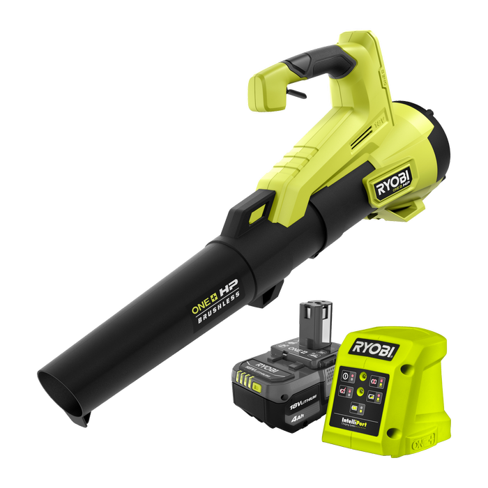 Ryobi 18V ONE+ HP Brushless 350CFM Jet Blower 4.0Ah Kit