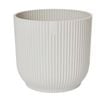 Elho 22cm Linen White Vibes Indoor Plant Pot