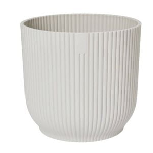 Elho 22cm Linen White Vibes Indoor Plant Pot