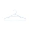 All Set White Plastic Tube Clothes Hangers - 10 Pack