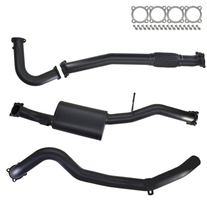 Ignite Exhausts Turbo Back for Nissan GU Patrol 4.2L Coil Spring Ute 3" No Dump Pipe With Muffler 409 Stainless Steel