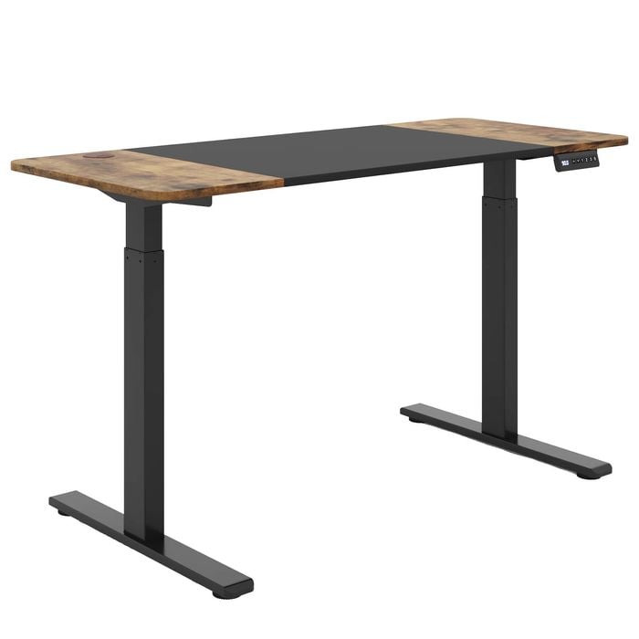 Ufurniture Standing Desk Electric Dual Motor Height Adjustable  140 * 60cm Splice