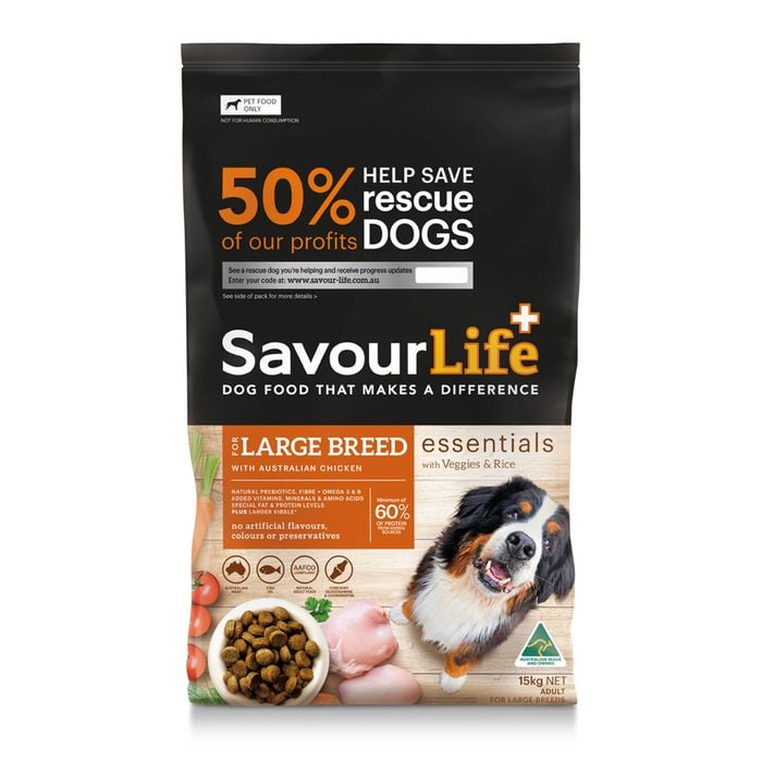 Savour Life Adult Large Breed Essentials Dry Dog Food Chicken 15kg