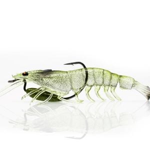 125mm Chasebait Heavy Flick Prawn Soft Plastic Fishing Lure with 15gm Lead Weight - Banana Prawn