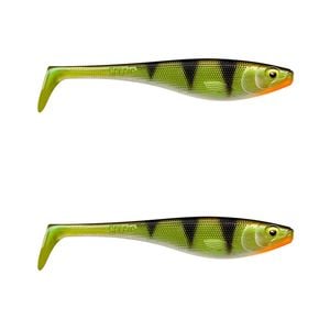 2x Rapala Soft Peto 22cm Paddle Tail Shad Lures - Live Perch