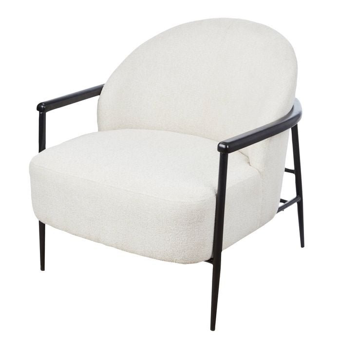 Amalfi Miles Armchair Cream 78x84x79.5cm