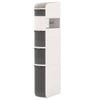 Costway 6-tier Narrow Kitchen Storage Cabinet Movable Storage Trolley Cart