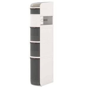 Costway 6-tier Narrow Kitchen Storage Cabinet Movable Storage Trolley Cart