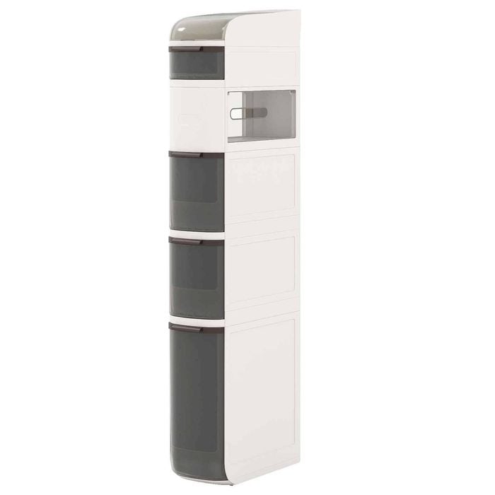 Costway 6-tier Narrow Kitchen Storage Cabinet Movable Storage Trolley Cart